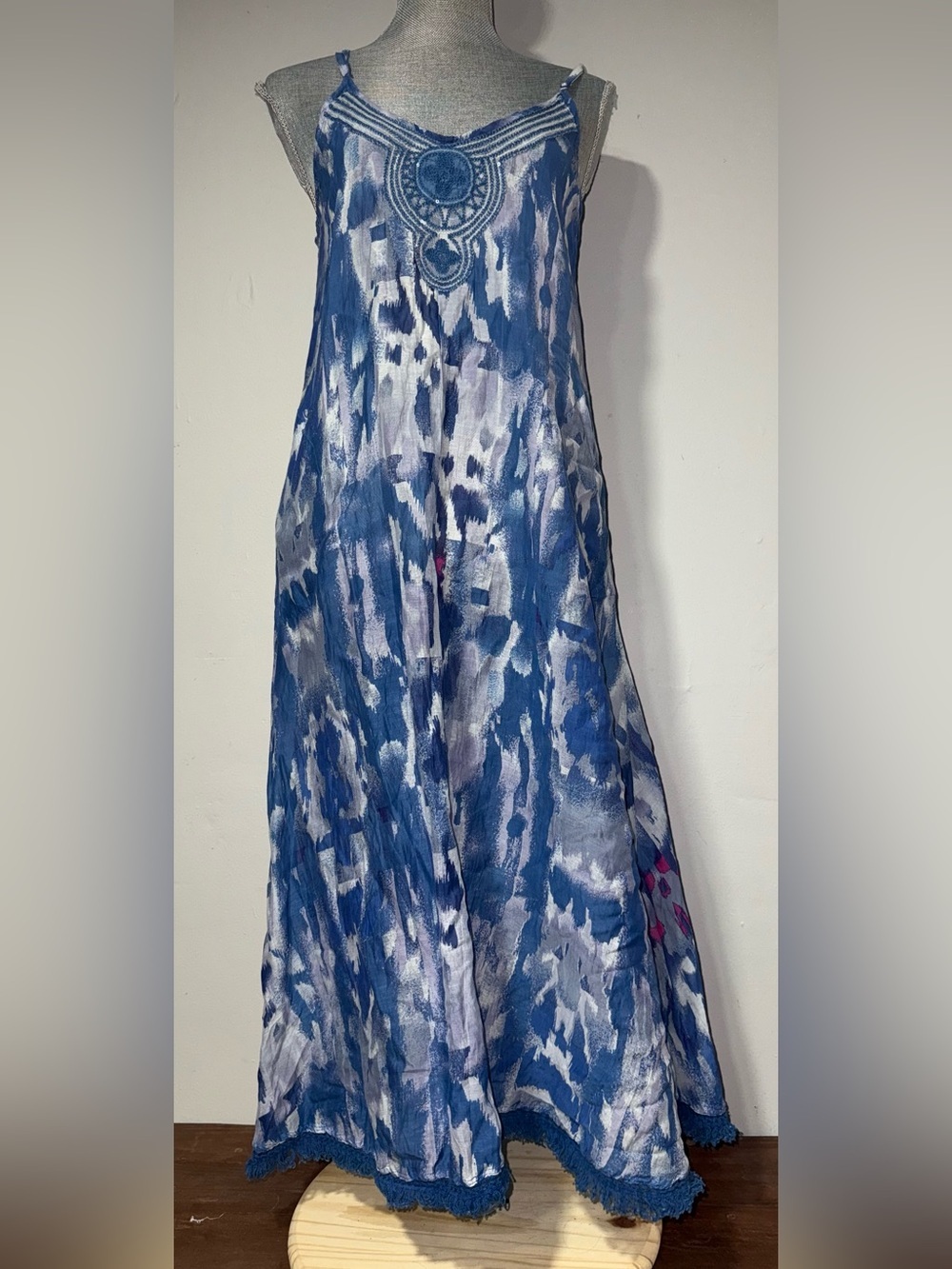 Ruby Yaya Blue Pattern Dress